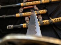 Tachi Schwert Set - Katana Schwert Echt Metall Wakizashi, Tanto - Samurai Schwert aus Stahl - Samurai Schwerter als Anime Deko - Japanisches Sword mit Schwertständer HKS013 - 13