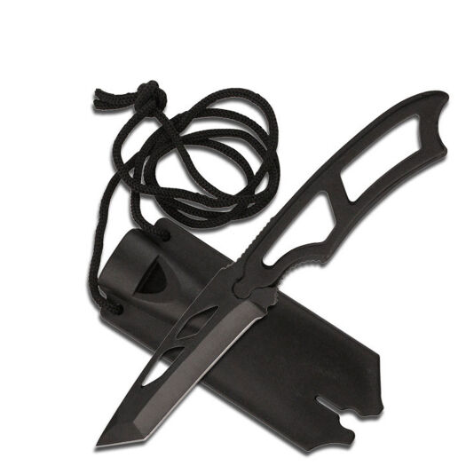 Nóż na szyję TANTO survival z gwizdkiem alarmowym HK-656