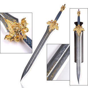 Miecz Króla Llane inspirowany World of Warcraft z zawieszką 118 cm JT6159