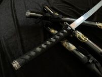 ZESTAW KATANA WAKIZASHI TANTO ZE STOJAKIEM 5KM31-3PC - 7