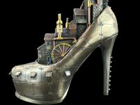 STEAMPUNK WZGÓRZE MIASTA W  SZPILCE VERONESE (WU76936A4 ) - 7