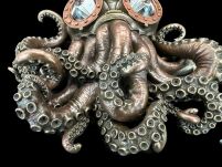STEAMPUNK OŚMIORNICA NA ŚCIANĘ zawieszka VERONESE  (WU76559A4) - 6