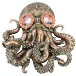 STEAMPUNK OŚMIORNICA NA ŚCIANĘ zawieszka VERONESE  (WU76559A4) - 8