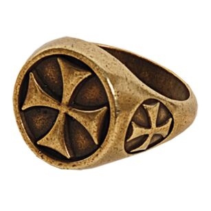 HISTORYCZNY PIERŚCIEŃ  TEMPLARIUSZY(AG837/21.01)