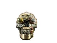STEAMPUNK SCHÄDEL MIT LEDER-BESCHAFFENHEITS-TRINKET-KASTEN (WU76558A4) - 10