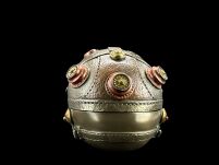 STEAMPUNK SCHÄDEL MIT LEDER-BESCHAFFENHEITS-TRINKET-KASTEN (WU76558A4) - 5