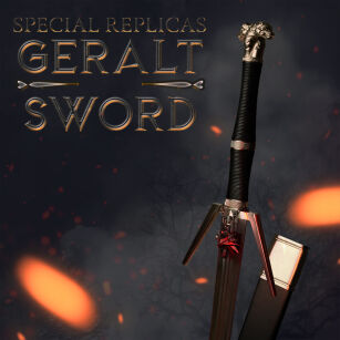 Wielki miecz Geralta inspirowany Wiedźmin The Witcher z pochwą 9321