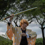 Miecz Katana Demon Slayer Zenitsu Agatsuma's Nichirin Drewniany JT10053 - 9