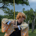 Miecz Katana Demon Slayer Zenitsu Agatsuma's Nichirin Drewniany JT10053 - 10