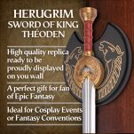 Miecz Króla Theodena Herugrim Inspirowany Lord of The Rings z Zawieszką 97 cm JT6203B - 2