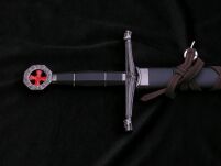 KRÓTKI MIECZ TEMPLARIUSZY DUŻY SZTYLET  Z POCHWĄ TX1063-230A 58CM - 10