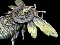 STEAMPUNK ZEGAR ścienny PSZCZOŁA VERONESE  WU77408A4 - 4