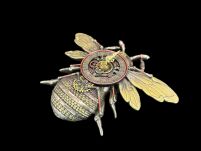 STEAMPUNK ZEGAR ścienny PSZCZOŁA VERONESE  WU77408A4 - 6