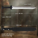 MIECZ GLADIUS Z POCHWĄ TRENINGOWY SW-1276 OSTRY - 4