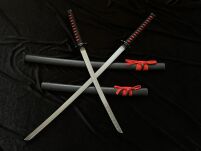 ZESTAW KATANA I WAKIZASHI ZE STOJAKIEM 4KM84 - 4