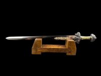 EKSKLUZYWNY Nożyk do listów miniaturka historyczny miecz wikingów 27 CM PLUS STOJAK (02) - 6