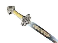 EKSKLUZYWNY Nożyk do listów miniaturka historyczny miecz wikingów 27 CM PLUS STOJAK (02) - 9
