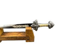 EKSKLUZYWNY Nożyk do listów miniaturka historyczny miecz wikingów 27 CM PLUS STOJAK (02) - 11