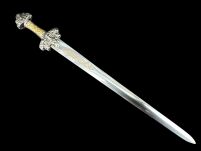 EKSKLUZYWNY Nożyk do listów miniaturka historyczny miecz wikingów 27 CM PLUS STOJAK (02) - 13