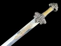EKSKLUZYWNY Nożyk do listów miniaturka historyczny miecz wikingów 27 CM PLUS STOJAK (02) - 16