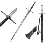 Duży miecz Geralta z pochwą i pasem 126 cm inspirowany Wiedźmin the Witcher dekoracyjny 9323 - 2