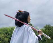 Miecz Katana Demon Slayer Kanao Tsuyuri's Drewniany JT10663 - 11