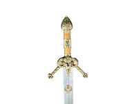 EKSKLUZYWNY Nożyk do listów miniaturka historyczny miecz szkockich górali claymore 27 CM PLUS STOJAK (22) - 8