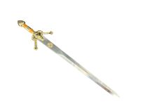 EKSKLUZYWNY Nożyk do listów miniaturka historyczny miecz szkockich górali claymore 27 CM PLUS STOJAK (22) - 9