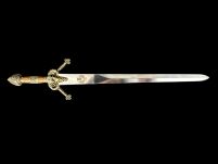 EKSKLUZYWNY Nożyk do listów miniaturka historyczny miecz szkockich górali claymore 27 CM PLUS STOJAK (22) - 14