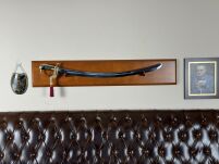 POLNISCHE Offiziere SABRE wz 1921 GLATT ohne Scheide auf dekorative Tafel - 2