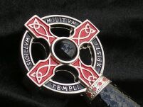Bogato Zdobiony Miecz Rycerzy Zakonu Templariuszy SIGILLUM MILITUM CHRISTI TEMPLI 4112 - 10