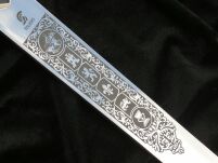 Bogato Zdobiony Miecz Rycerzy Zakonu Templariuszy SIGILLUM MILITUM CHRISTI TEMPLI 4112 - 12