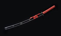 MIECZ SAMURAJSKI KATANA JAPOŃSKA DO TRENINGU STAL 1060 KOD + STOJAK BL-7 - 18