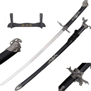 WSPANIAŁY MIECZ SAMURAJSKI - NIESAMOWITA KATANA + STOJAK JL-055B
