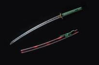 MIECZ SAMURAJSKI KATANA JAPOŃSKA DO TRENINGU STAL 1060 KOD + STOJAK BL-5 - 13