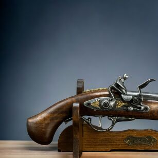 DUŻY WŁOSKI PISTOLET Z ZAMKIEM SKAŁKOWYM (W110)