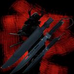 Miecz Katana Ninja x 2 Zestaw Treningowy 68 cm oraz 45 cm D104 - 7