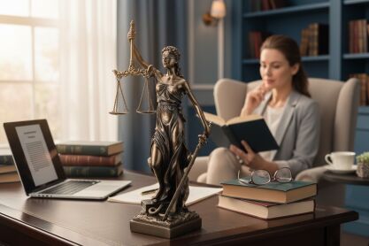 Okazała Temida z wagą i mieczem 31 cm rzeźba brąz symbol sprawiedliwości sygnowana 57 Special Replicas TEM-01