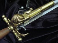 ZASKAKUJĄCY FARNCUSKI PISTOLET-SZTYLET Z XVIII w. repliki broni palnej (1204) - 2