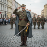 Szabla polska oficerska wz1921 z pochwą Honor i Ojczyzna G.Borowski - rozbieralna - 2