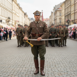 Szabla polska oficerska wz1921 z pochwą Honor i Ojczyzna G.Borowski - rozbieralna - 6