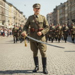 Szabla polska oficerska wz1921 z pochwą Honor i Ojczyzna G.Borowski - rozbieralna - 4