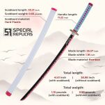 Miecz Katana Demon Slayer Mitsuri Kanroji's Drewniany JT10662 - 3