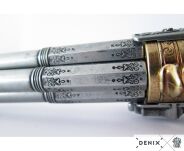 PISTOLET SKAŁKOWY CZTERY LUFY FRANCJA 1310 - 4