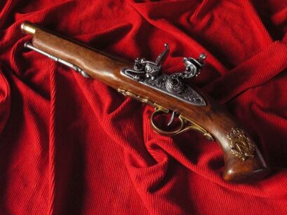 ZŁOTY FRANCUSKI NAPOLEOŃSKI PISTOLET LEWORĘCZNY (1127/L)