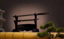 ZESTAW 2 MIECZY NINJA TRENINGOWYCH Z POCHWĄ 66cm oraz 45cm HK-1067 - 5