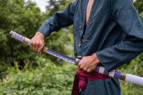 Miecz Katana Roronoa Zoro Nidai Kitetsu One Piece Drewniany JT10664P-2 - 6