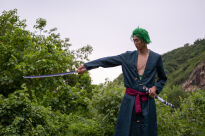 Miecz Katana Roronoa Zoro Nidai Kitetsu One Piece Drewniany JT10664P-2 - 9