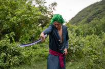 Miecz Katana Roronoa Zoro Nidai Kitetsu One Piece Drewniany JT10664P-2 - 10