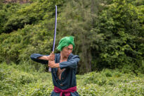 Miecz Katana Roronoa Zoro Nidai Kitetsu One Piece Drewniany JT10664P-2 - 13